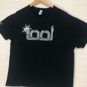 Tool Band T-Shirt Army Mexico Graphic Print Short Sleeve‎ Black JHK Size M